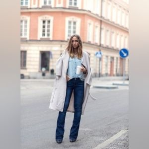 Zara Flare Fit High Rise Stretch Jean